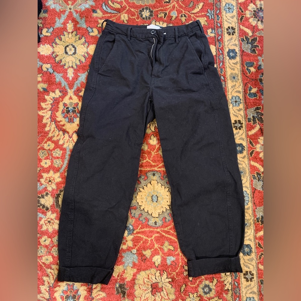 Everlane utility barrel pant black 0 women